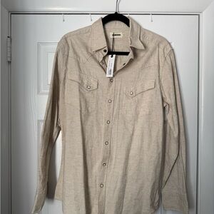 Taylor Stitch The Western Shirt / Men's Beige Button-Up Shirt